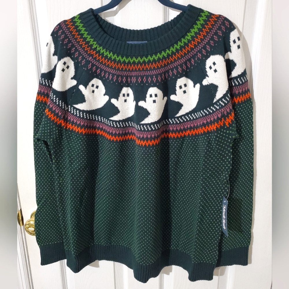 Modcloth You've Been Ghosted Fair Isle Sweater